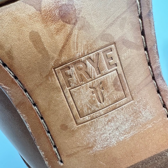 Frye Women Tan Leather Jillian Oxford Lace Up Pointed Toe Shoes 3472689 Size 8M - Picture 13 of 16